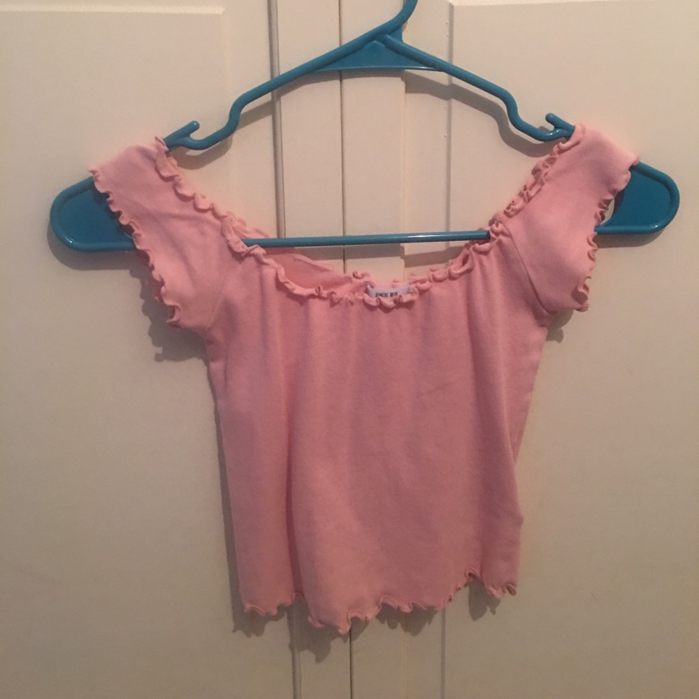 off the shoulder crop top